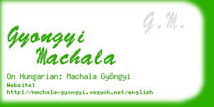 gyongyi machala business card